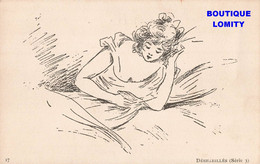 Illustration Illustrateur Boutet Henri CPA Femme Les Déshabillés Série 3  N°17 - Boutet