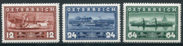 AUSTRIA 1937 Centenary Of Vienna-Linz Steamer MNH / **.  Michel 639-41 - Unused Stamps