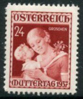 AUSTRIA 1937 Mothers' Day MNH / **.  Michel 641 - Unused Stamps