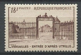FRANCE 1952 N° 939 ** Neuf MNH Superbe C 3,50 € Grille Château De Versailles Gouache Utrillo Peintures - Neufs