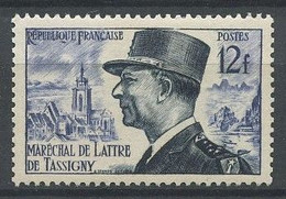 FRANCE 1954 N° 982 ** Neuf MNH Superbe C 2.50 € Maréchal De Lattre De Tassigny Armée - Unused Stamps