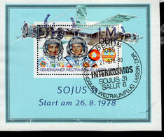 DDR Block 053 Kosmonauten  Used Gestempelt ETSST - 1971-1980