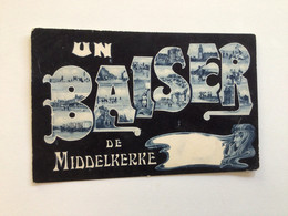 Carte Postale Ancienne (1906) Un Baiser De Middelkerke - Middelkerke