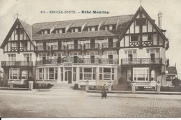- 2542 -  KNOCKE -ZOUTE    Hotel Memling - Knokke