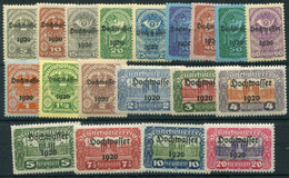 AUSTRIA 1920 Flood Relief Overprints LHM / *.  Michel 340-59 - Nuevos