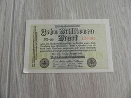 Deutschland Germany Deutsche Reichsbahn 10 Millionen Mark 1923 - 10 Millionen Mark