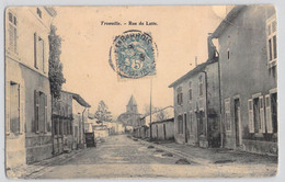 CPA France - Tronville - Rue De Latte - Route - Maisons - Charrettes - Oblitérée - Bords Arrondis - Autres & Non Classés