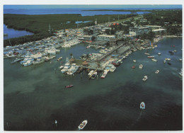 Postcard - Holiday Isle Resort Marina Islamorada FL Keys MARINA AERIAL VIEW - Key West & The Keys