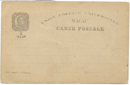 Macau Stationary Mint 1898 - Lettres & Documents