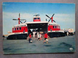 CP 62 Pas De Calais CALAIS - RAMSGATE Compagnie Hoverlloyd , AEROGLISSEUR Embarquement Des Voitures Camion BP 1972 - Luftkissenfahrzeuge