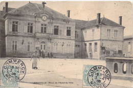CPA France - Lerouville - Place De L Hotel De Ville - Animée - Horloge - Oblitérée Commercy Et Lomme 1905 - Lerouville