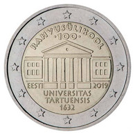 C1207.1/ Estonia 2019. 2€. Universidad De Tartu (UNC) - UC# 106 - Estonie