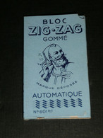 Rare Ancien Paquet De Papier à Rouler Cigarettes Bloc ZIG-ZAG Gommé N°601 Bis, Bleu - Other & Unclassified
