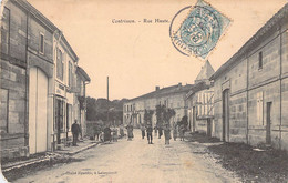 CPA France - Contrisson - Rue Haute - Animée - Au Rendez Vous Des Mariniers - Epicerie - Oblitérée 1906 - Andere & Zonder Classificatie