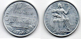 Polynésie Française 5 Francs 1977 SPL - French Polynesia