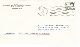 56347 ) Canada Ashcroft  Postmark 1970 - Cartas