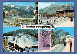 BRD 1968  Mi.Nr. 563 , Olympische Spiele - Maximum Card - Stempel Garmisch-Partenkirchen 31.-1.1978 - 1961-1980