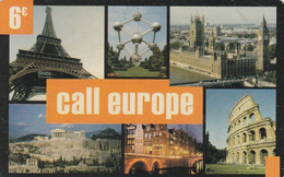 Greece, GR-PRE-PRE-0124?, Call Europe, Eifel Tower, 2 Scans. - Grèce