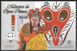 MACAU 1998 CHINESE OPERA MASKS MNH - Blocs-feuillets