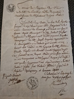 Papier Timbre PORRENTRUY Acte De Décès 1807  MAIE URSULE VOGELE De Porrentruy Hospice Civil - Brieven En Documenten