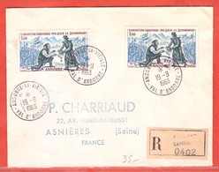 ANDORRE FRANCAIS LETTRE RECOMMANDEE DE 1963 - Briefe U. Dokumente
