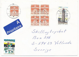 Mi 952, 1132 Cover Abroad / Lighthouse, Christmas Seal - 27 December 1996 Randers - Cartas & Documentos