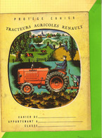 PROTEGE CAHIER Ancien  .Tracteurs Aricoles RENAULT - Protège-cahiers