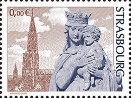 France 2019 - Vignette 0 € " STRASBOURG " Cathédrale Münster Cathedral Religion Matej Gabris - Iglesias Y Catedrales