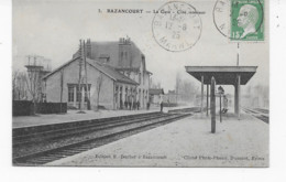 51  BAZANCOURT   LA  GARE   TRES  BON ETAT 2 SCANS - Bazancourt