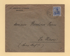 Perfores IND - Industrie Cotoniere Mulhouse - Germania - Ambulant - 1919 - Lettres & Documents