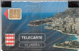 CARTE-PUBLIC-MONACO-50U-MF2-SC3-ROCHER De MONACO-Fleche Rouge-V° 6 Pe 107641-NSBTBE-RARE - Monaco