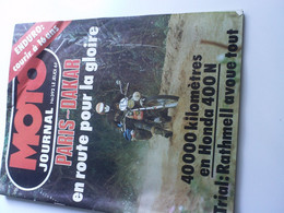 MOTO JOURNAL N°392 -28 Décembre 1978 - Moto