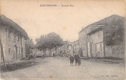 CPA France - Contrisson - Grand Rue - Animée - Enfants - Charrette à Deux Roues - 23 Décembre 1916 - Andere & Zonder Classificatie