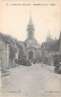 CPA France - Meuse - Souilly - L Eglise - Campagne 1914 - 1917 - Visé Paris N 70 - Clocher - Horloge - Animée - Other & Unclassified