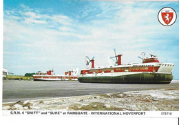 CP S.R.N. 4 "SWIFT" And "SURE" At RAMSGATE INTERNATIONAL OVERPORT - Hovercrafts
