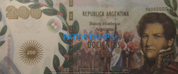 192520 BILLETE FANTASY TICKET 200 BANK ARGENTINA PROCER JUAN M. DE ROSAS RESTAURADOR DE LAS LEYES NO POSTCARD - Mezclas - Billetes