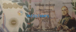 192522 BILLETE FANTASY TICKET 2000 BANK ARGENTINA PROCER ALMIRANTE GUILLERMO BROWN NO POSTCARD - Vrac - Billets