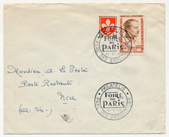 Enveloppe Affr.composé 20F Louis Martin Bret + Blason Lille - Obl Temporaire "Philatélie Foire De Paris" PARIS 12/5/1959 - Commemorative Postmarks