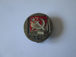 Rare! Italie Insigne Membre Du Parti Communiste Vers 1950/Italy Member Of The Communist Party 50s - Associations