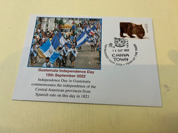 (1 K 36) Guatemala Independence Day - National Day -  OZ Stamp - 15-9-2022 - Mexico