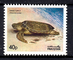 Pakistan 1981 Green Turtle Mint MNH (**) - Pakistan
