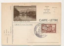 FRANCE - 8eme Centenaire Du Rattachement Du Dauphiné à La France -14 Mai 1949 - PREMIER JOUR Du Timbre - Commemorative Postmarks