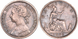 Grande-Bretagne - 1885 - 1 Farthing - Reine Victoria - 07-196 - B. 1 Farthing