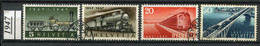 Suisse - 1947 - Yt 441/444 - Centenaire Des Chemins De Fer - Oblitérés - Gebraucht