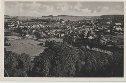 Postkart Schleiz  In Thur  (Allemagne)   Panorama  Sur Le Village    1947      Stamps - Schleiz