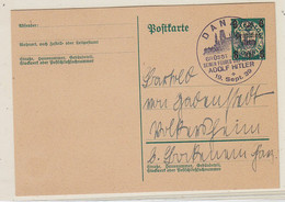 Danzig Karte  Mit SST - Postal  Stationery