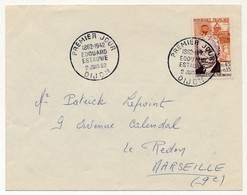 FRANCE - Env. Affr 0,45 + 0,15 Edouard Estaunié - Obl Premier Jour - DIJON - 2 Juin 1962 - Brieven En Documenten