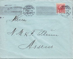 Denmark H. H. CHRISTIANSEN, TMS Cds. KJØBENHAVN K.K.B. 1908 Cover Brief ASSENS (Arr.) Fr. VIII. Stamp - Covers & Documents