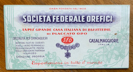 CASALMAGGIORE - SOCIETA' FEDERALE OREFICI - LA PIU' GRANDE CASA ITALIANA DI BIJUTTERIE E PLACCATO ORO -  RARITA' - Grand Format : 1981-90