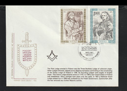 Poland FDC 1992 Kings - Information Of Masonic Activities In Poland  (LH3) - FDC
